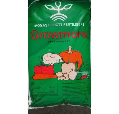 25kg Growmore Fertiliser (Thomas Elliott) - NPK 7-7-7 - PALLET DEALS